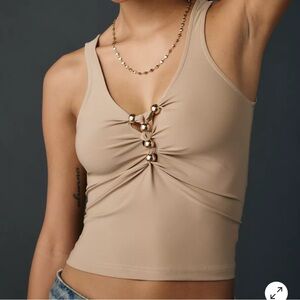 Urban Outfitters Elegant Tan Sleeveless Top